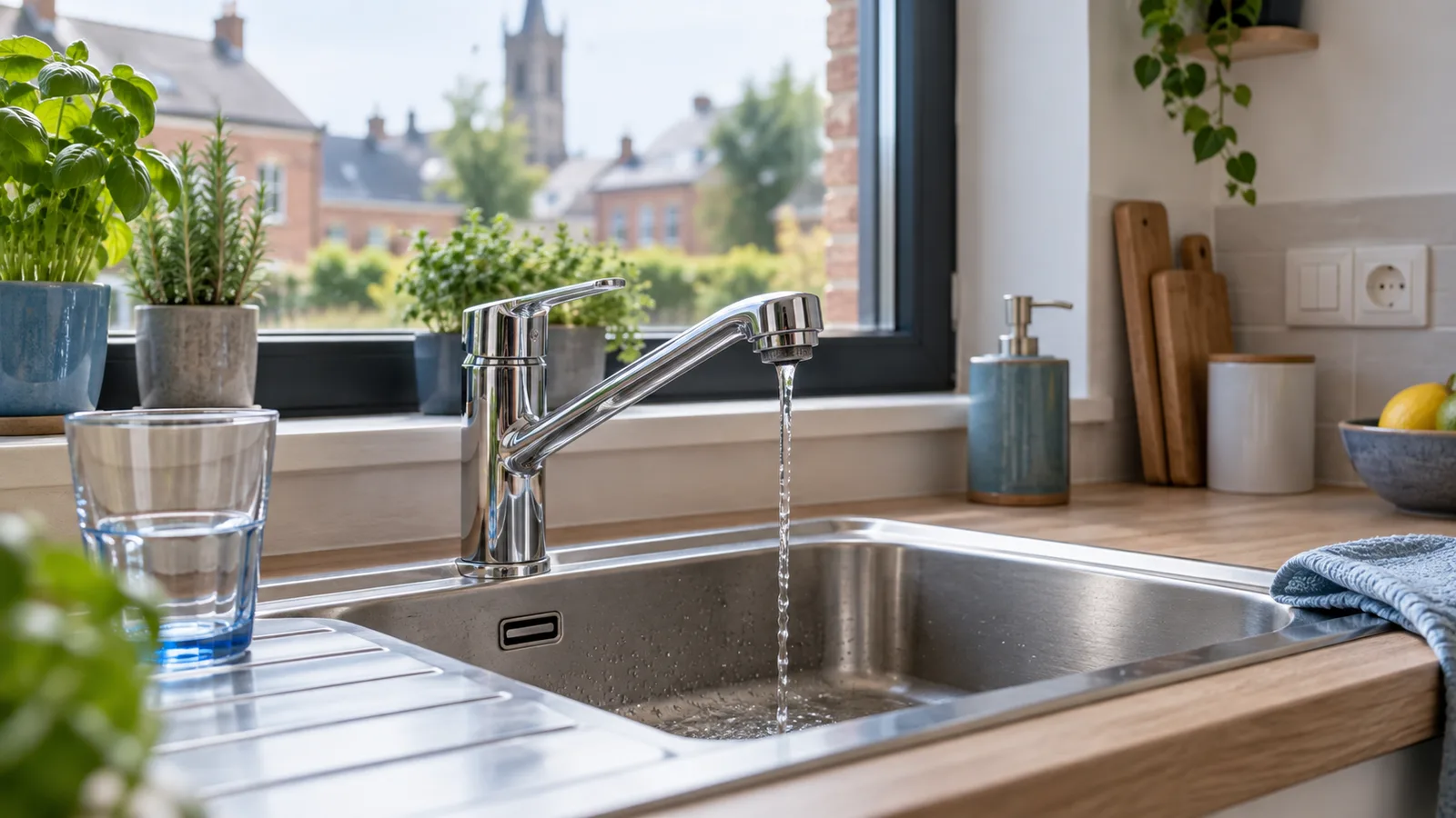 Robinet de cuisine qui ne laisse passer qu'un filet d'eau